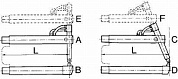Нижнее прямое плечо 408мм (тип B) для клещей 3327, 3328 - TECNA 4758