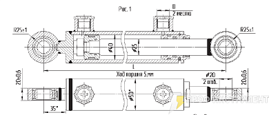 Гидроцилиндр МС40/25х160-3(4).11(350)