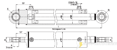 Гидроцилиндр МС100/50х400-3(4).11(690)